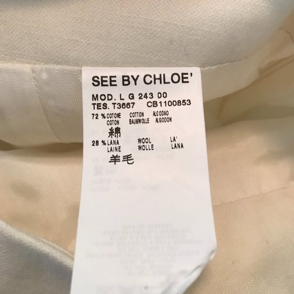 See by Chloe | White Arrowhead Stitching Skirt - Picture 6 of 8